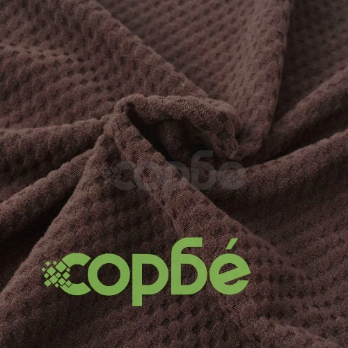 Покривни калъфи за столове, еластични, 4 бр, кафяви, пике ➤ топ цена ➤ sorbe.bg
