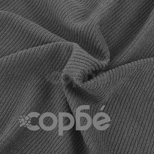 разтегателни калъфки за столове, 6 броя, сив релефен плат ➤ топ цена ➤ sorbe.bg
