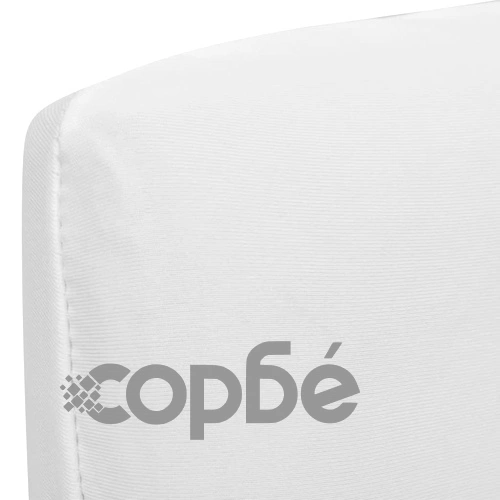 Покривни калъфи за столове, еластични, 4 бр, бели ➤ топ цена ➤ sorbe.bg