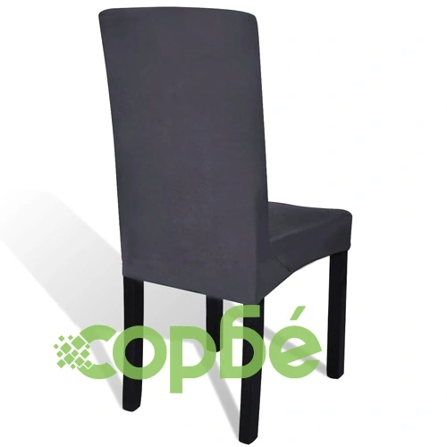 Покривни калъфи за столове, еластични, 4 бр, антрацит ➤ топ цена ➤ sorbe.bg