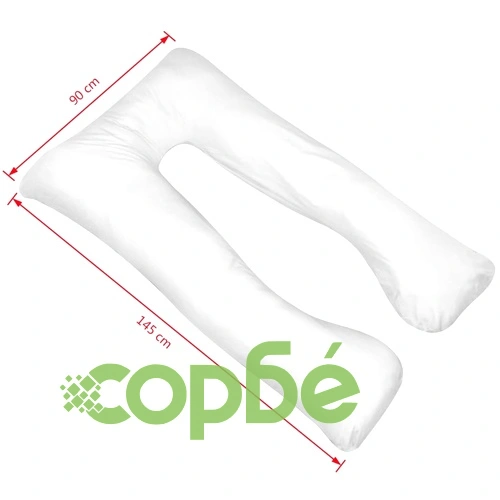 Възглавница за бременност, 90x145 см, бяла ➤ топ цена ➤ sorbe.bg