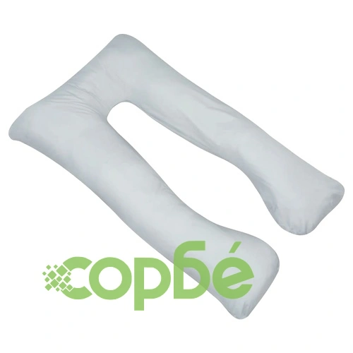 Възглавница за бременност, 90x145 см, сива ➤ топ цена ➤ sorbe.bg