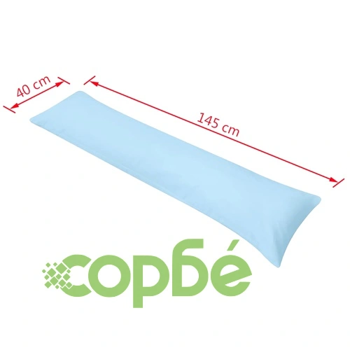 Странична възглавница за тяло, 40x145 cм, синя ➤ топ цена ➤ sorbe.bg