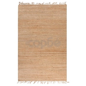 Ръчно тъкан килим от юта, 120x180 см, натурален