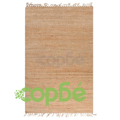 Ръчно тъкан килим от юта, 120x180 см, натурален ➤ топ цена ➤ sorbe.bg