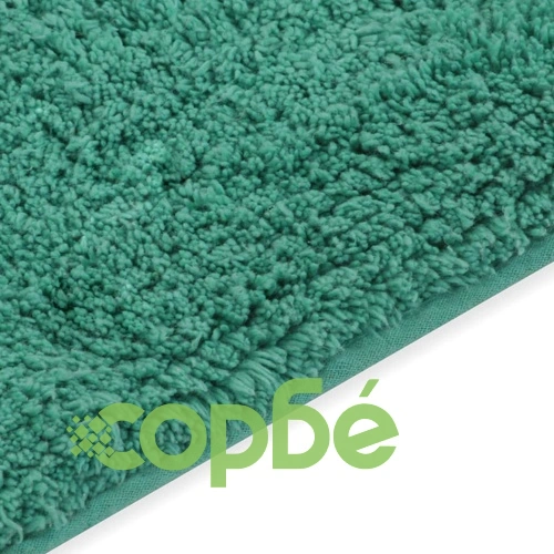 Комплект постелки за баня, 2 бр, текстил, тюркоаз ➤ топ цена ➤ sorbe.bg