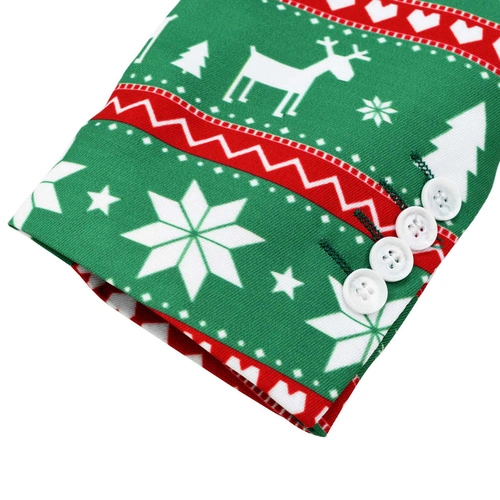 Мъжки коледен костюм с вратовръзка, 2 части, размер 54, зелено ➤ топ цена ➤ sorbe.bg