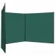Ветрозащитна ограда, HDPE, 150x450 см, зелена