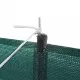Ветрозащитна ограда, HDPE, 150x450 см, зелена