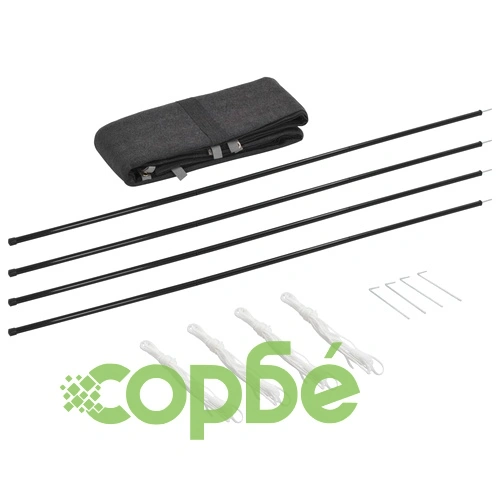 Ветрозащитна ограда, HDPE, 150x450 см, антрацит ➤ топ цена ➤ sorbe.bg