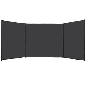 Ветрозащитна ограда, HDPE, 150x600 см, антрацит