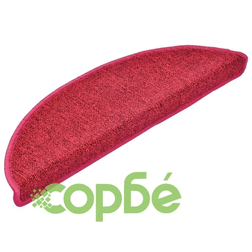 Изтривалки за стълби, 15 бр., 56x17x3 см, бордо, полукръгли ➤ топ цена ➤ sorbe.bg