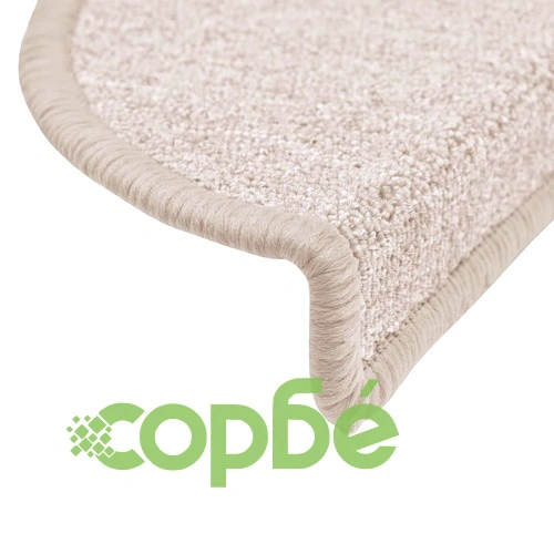 Изтривалки за стълби, 15 бр., 56x17x3 см, бежови, полукръгли ➤ топ цена ➤ sorbe.bg