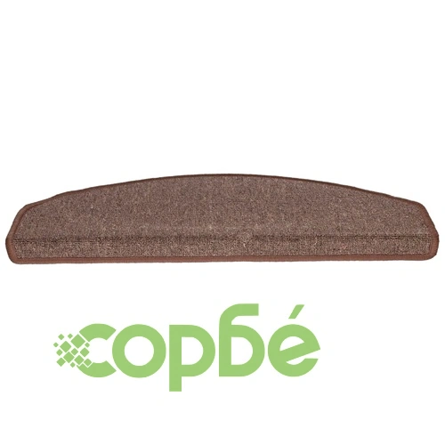 Изтривалки за стълби, 15 бр., 65x24x4 см, кафеенокафяви, полукръгли, големи ➤ топ цена ➤ sorbe.bg