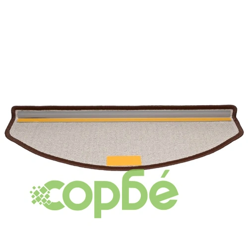 Изтривалки за стълби, 15 бр., 65x24x4 см, кафеенокафяви, полукръгли, големи ➤ топ цена ➤ sorbe.bg