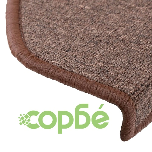 Изтривалки за стълби, 15 бр., 65x24x4 см, кафеенокафяви, полукръгли, големи ➤ топ цена ➤ sorbe.bg