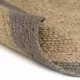 Ръчно тъкан килим от юта, сив кант, 90 см