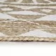 Ръчно тъкан килим от юта, бял принт, 150 см