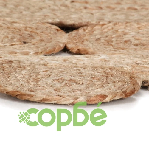 Ръчно тъкан килим от юта, 150 см ➤ топ цена ➤ sorbe.bg