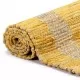 Ръчно тъкан килим от юта, жълт, 160x230 см