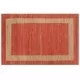 Ръчно тъкан килим от юта, червен, 160x230 см