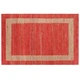 Ръчно тъкан килим от юта, червен, 160x230 см