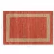 Ръчно тъкан килим от юта, червен, 160x230 см