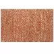 Ръчно тъкан килим от юта, червен и естествен цвят, 80x160 см