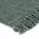 Декоративно одеяло, памук, 160x210 см, тъмнозелено 