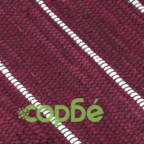 Ръчно тъкан Chindi килим, памук, 200x290 см, бордо ➤ топ цена ➤ sorbe.bg