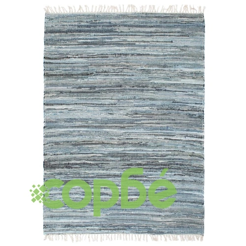 Ръчно тъкан Chindi килим, деним, 200x290 см, син ➤ топ цена ➤ sorbe.bg