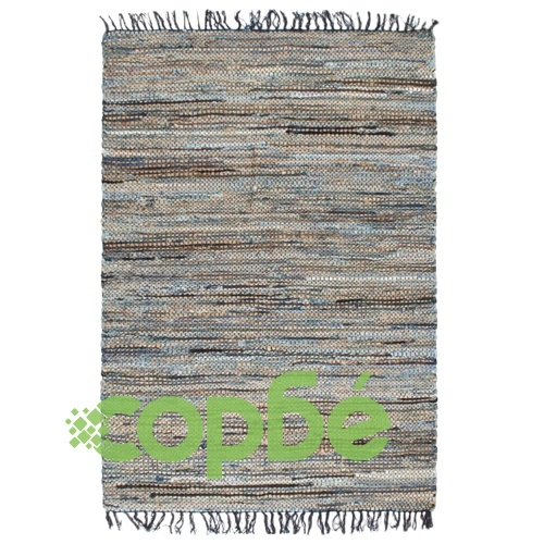 Ръчно тъкан Chindi килим, деним, юта, 200x290 см, пъстър ➤ топ цена ➤ sorbe.bg