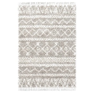 Рошав берберски килим, РР, пясъчен и бежов цвят, 80x150 см