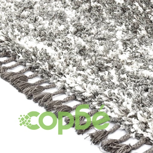 Рошав берберски килим, РР, сиво и бежово, 160x230 см ➤ топ цена ➤ sorbe.bg