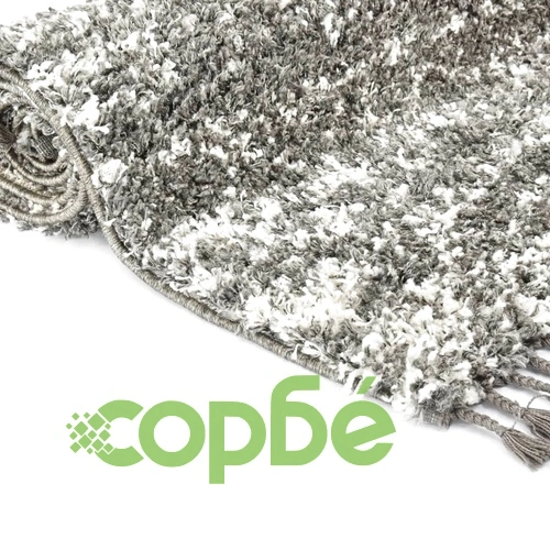 Рошав берберски килим, РР, сиво и бежово, 160x230 см ➤ топ цена ➤ sorbe.bg