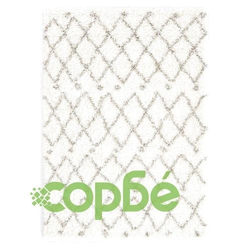 Рошав берберски килим, РР, бежов и пясъчен цвят, 140x200 см ➤ топ цена ➤ sorbe.bg