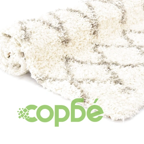 Рошав берберски килим, РР, бежов и пясъчен цвят, 140x200 см ➤ топ цена ➤ sorbe.bg