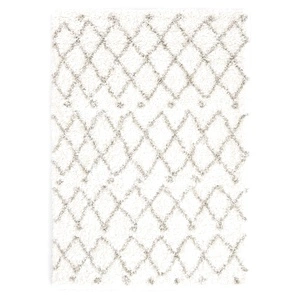 Рошав берберски килим, РР, бежов и пясъчен цвят, 160x230 см