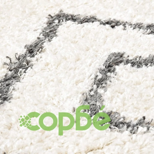 Рошав берберски килим, РР, бежов и сив цвят, 80x150 см ➤ топ цена ➤ sorbe.bg