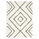 Рошав берберски килим, РР, бежов и сив цвят, 120x170 см