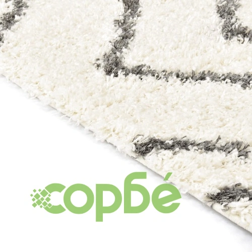 Рошав берберски килим, РР, бежов и сив цвят, 160x230 см ➤ топ цена ➤ sorbe.bg