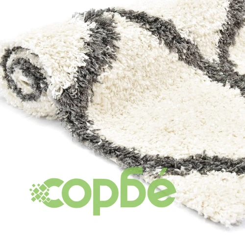 Рошав берберски килим, РР, бежово и сиво, 160x230 см ➤ топ цена ➤ sorbe.bg