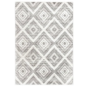 Сив килим, 140x200 см, полипропилен