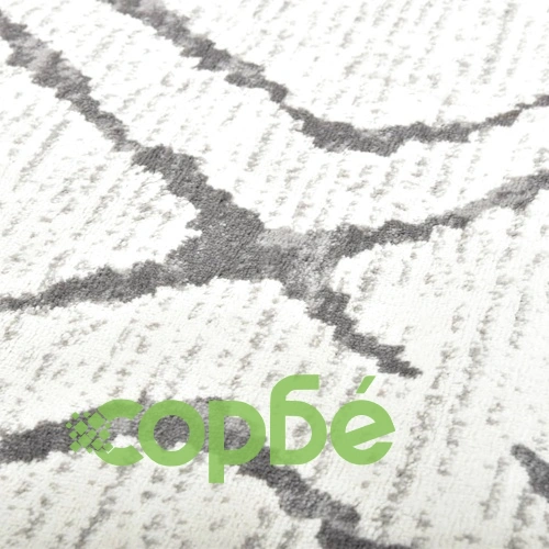 Килим, кремаво и сиво, 140x200 см, полипропилен ➤ топ цена ➤ sorbe.bg