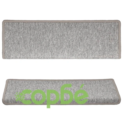 Изтривалки за стълби 15 бр. 65x21x4 см светлосиви с правоъгълен кант ➤ топ цена ➤ sorbe.bg