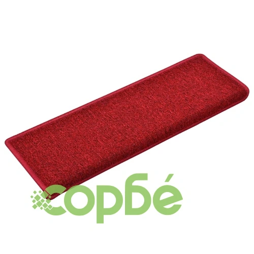 Изтривалки за стълби 15 бр. 65x21x4 см бордо правоъгълни ръбове ➤ топ цена ➤ sorbe.bg