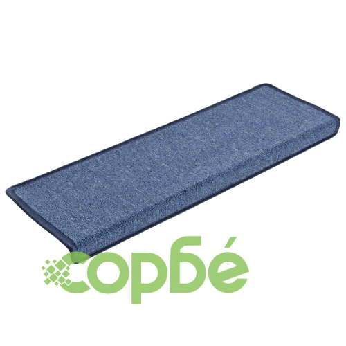 Изтривалки за стълби 15 бр. 65x21x4 см, сини, правоъгълни, кант ➤ топ цена ➤ sorbe.bg