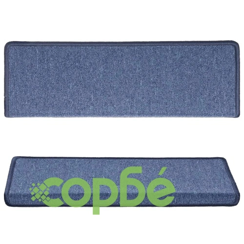 Изтривалки за стълби 15 бр. 65x21x4 см, сини, правоъгълни, кант ➤ топ цена ➤ sorbe.bg