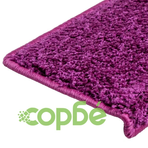 Изтривалки за стълби 15 бр. 65x21x4 см, лилави, правоъгълни, кант ➤ топ цена ➤ sorbe.bg