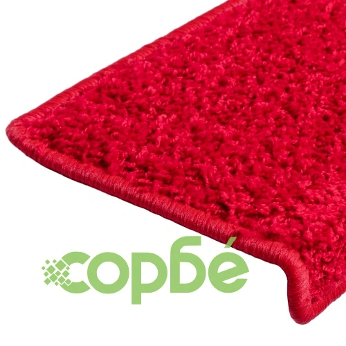 Изтривалки за стълби 15 бр. 65x21x4 см червени с правоъгълен кант ➤ топ цена ➤ sorbe.bg